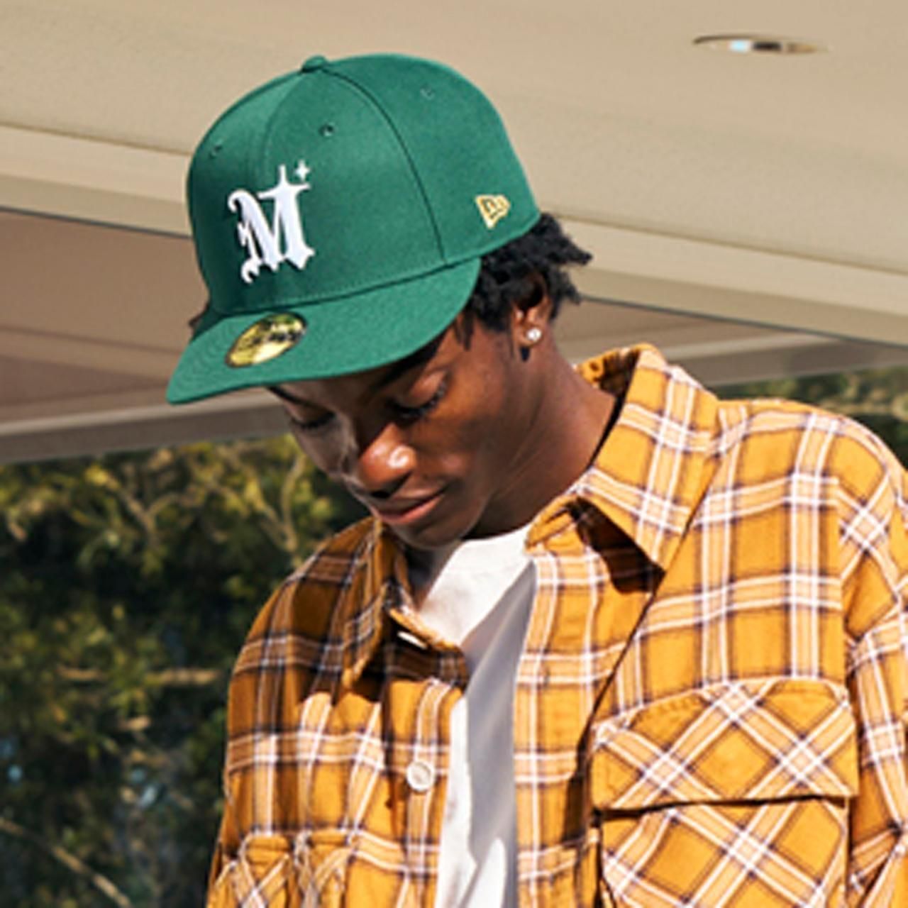 <img class='new_mark_img1' src='https://img.shop-pro.jp/img/new/icons5.gif' style='border:none;display:inline;margin:0px;padding:0px;width:auto;' />MLVINCE () | NEWERA 59FIFTY AUTHENTIC LOGO CAP GREENWHITE