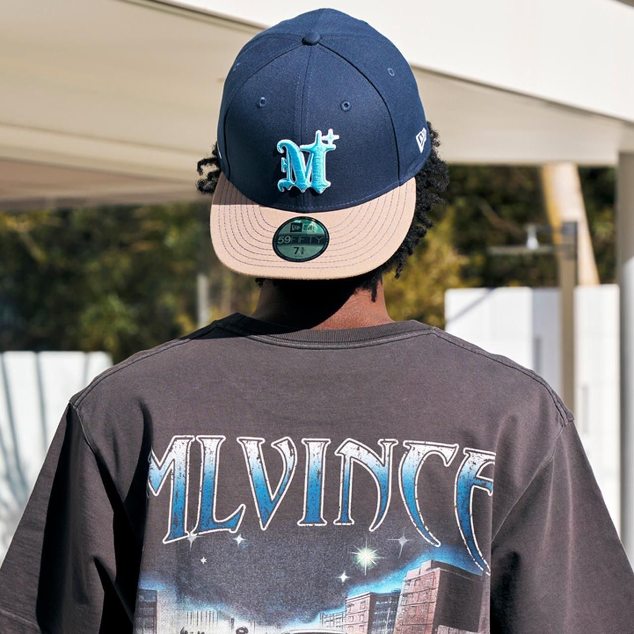<img class='new_mark_img1' src='https://img.shop-pro.jp/img/new/icons5.gif' style='border:none;display:inline;margin:0px;padding:0px;width:auto;' />MLVINCE () | NEWERA 59FIFTY AUTHENTIC LOGO CAP BLUEKHAKISKY