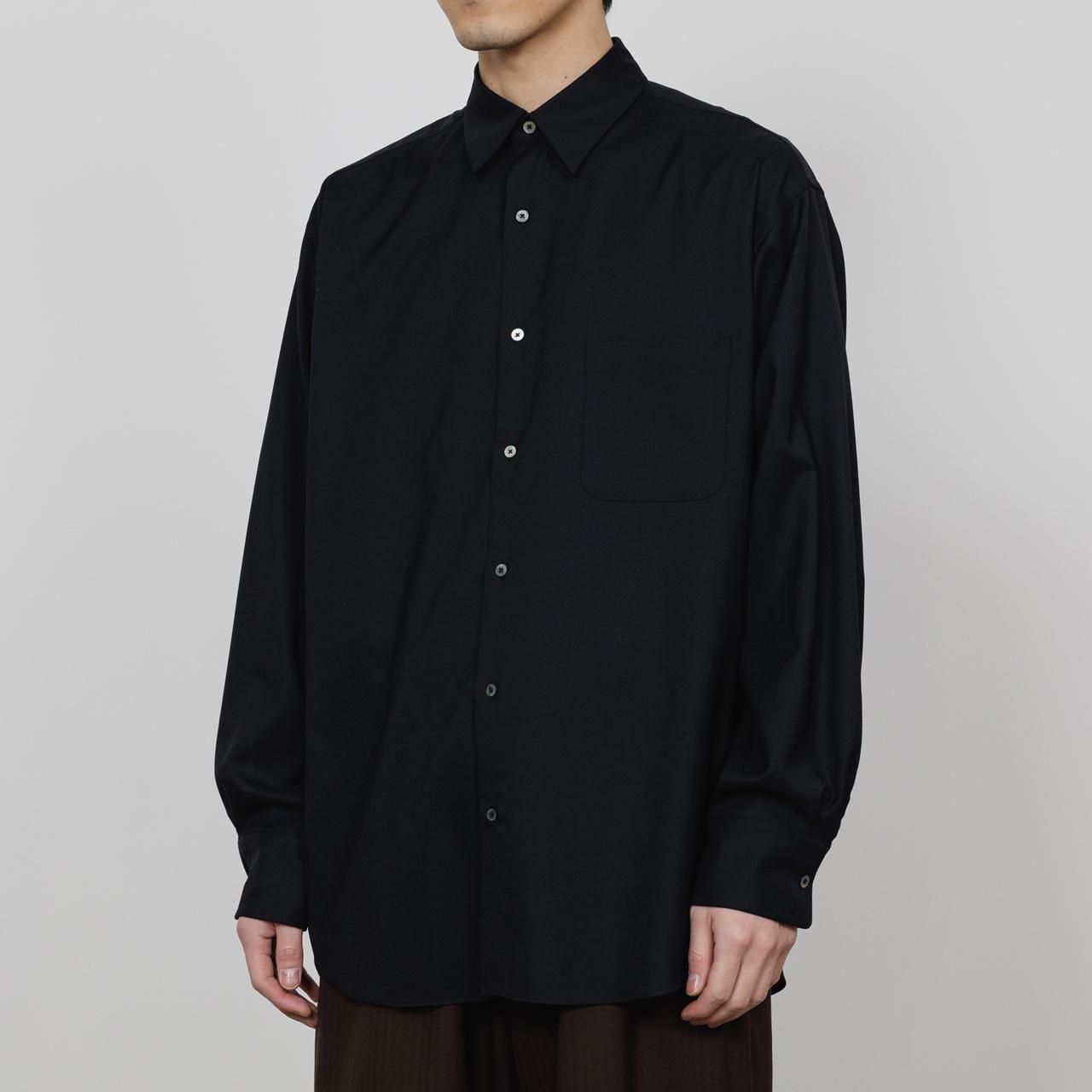 <img class='new_mark_img1' src='https://img.shop-pro.jp/img/new/icons5.gif' style='border:none;display:inline;margin:0px;padding:0px;width:auto;' />MARKAWARE (ޡ)COMFORT FIT SHIRT BLACK -SUPER 160s WASHABLE  WOOL OXFORD-
