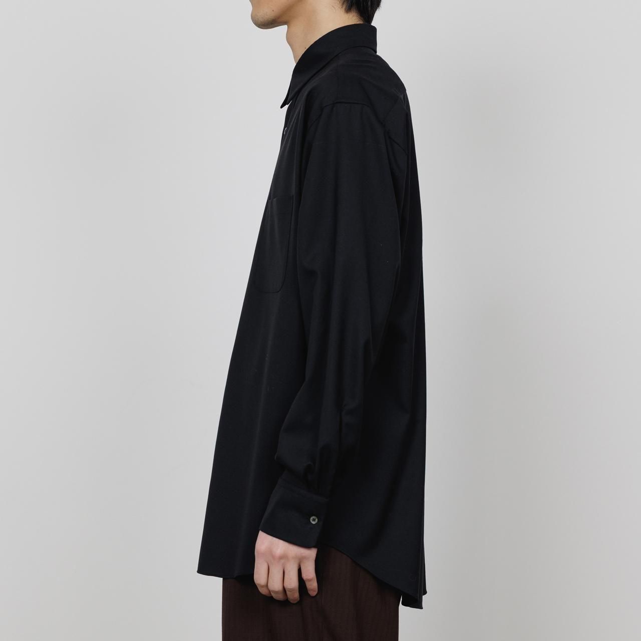 <img class='new_mark_img1' src='https://img.shop-pro.jp/img/new/icons5.gif' style='border:none;display:inline;margin:0px;padding:0px;width:auto;' />MARKAWARE (ޡ)COMFORT FIT SHIRT BLACK -SUPER 160s WASHABLE  WOOL OXFORD-