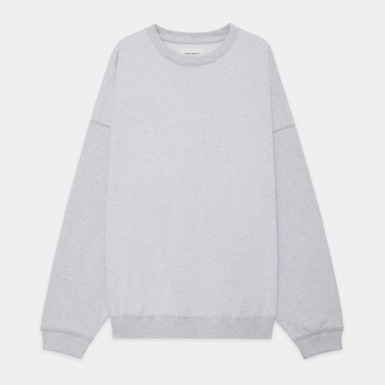 MARKAWARE マーカウェア HUGE SWEAT グレー 1 MARKAWARE (マーカウェア)｜HUGE SWEAT ASH GRAY 正規取扱店