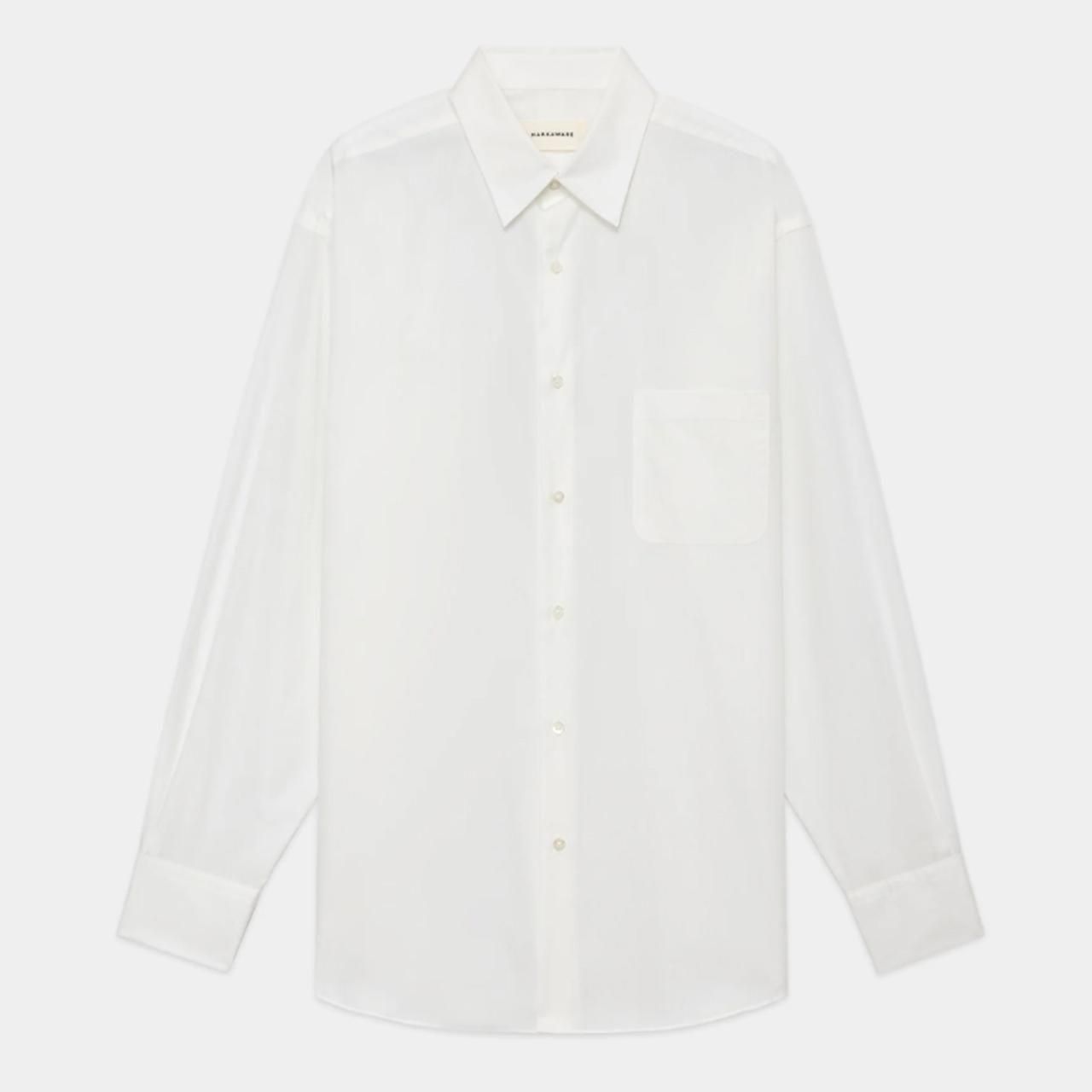 <img class='new_mark_img1' src='https://img.shop-pro.jp/img/new/icons5.gif' style='border:none;display:inline;margin:0px;padding:0px;width:auto;' />MARKAWARE (ޡ)COMFORT FIT SHIRT WHITE -PERUVIAN PIMA POPLIN-