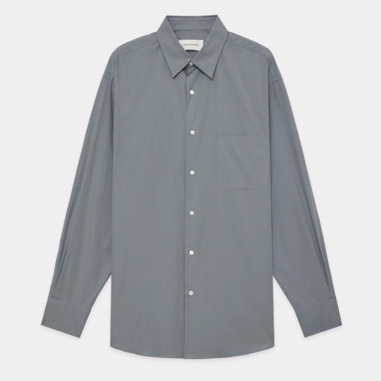 <img class='new_mark_img1' src='https://img.shop-pro.jp/img/new/icons5.gif' style='border:none;display:inline;margin:0px;padding:0px;width:auto;' />MARKAWARE (ޡ)COMFORT FIT SHIRT DOLPHIN GRAY -PERUVIAN PIMA POPLIN-