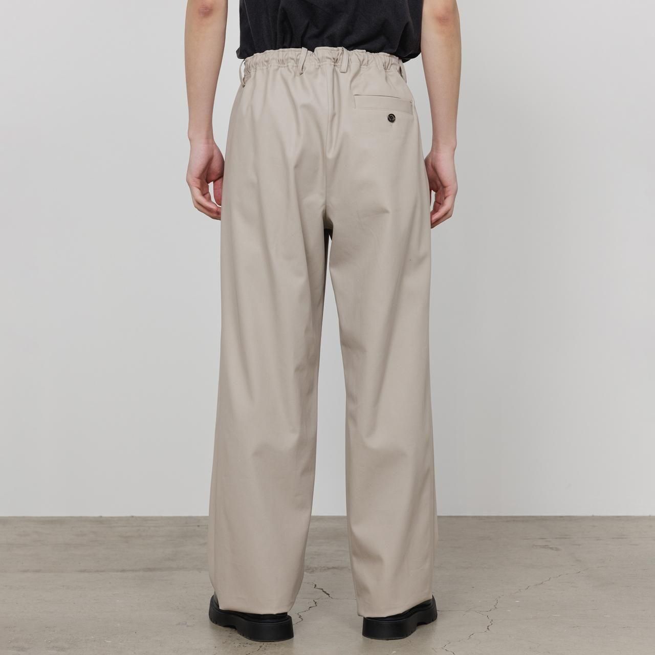 <img class='new_mark_img1' src='https://img.shop-pro.jp/img/new/icons5.gif' style='border:none;display:inline;margin:0px;padding:0px;width:auto;' />MARKAWARE (ޡ)DOUBLE PLEATED EASY TROUSERS LIGHT GRAY -ORGANIC COTTON GABARDINE-