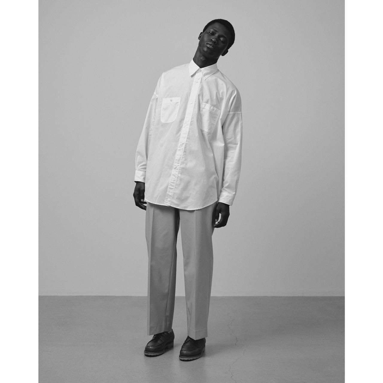 <img class='new_mark_img1' src='https://img.shop-pro.jp/img/new/icons5.gif' style='border:none;display:inline;margin:0px;padding:0px;width:auto;' />MARKAWARE (ޡ)WIDE STRAIGHT TROUSERS LIGHT GRAY -ORGANIC COTTON GABARDINE-