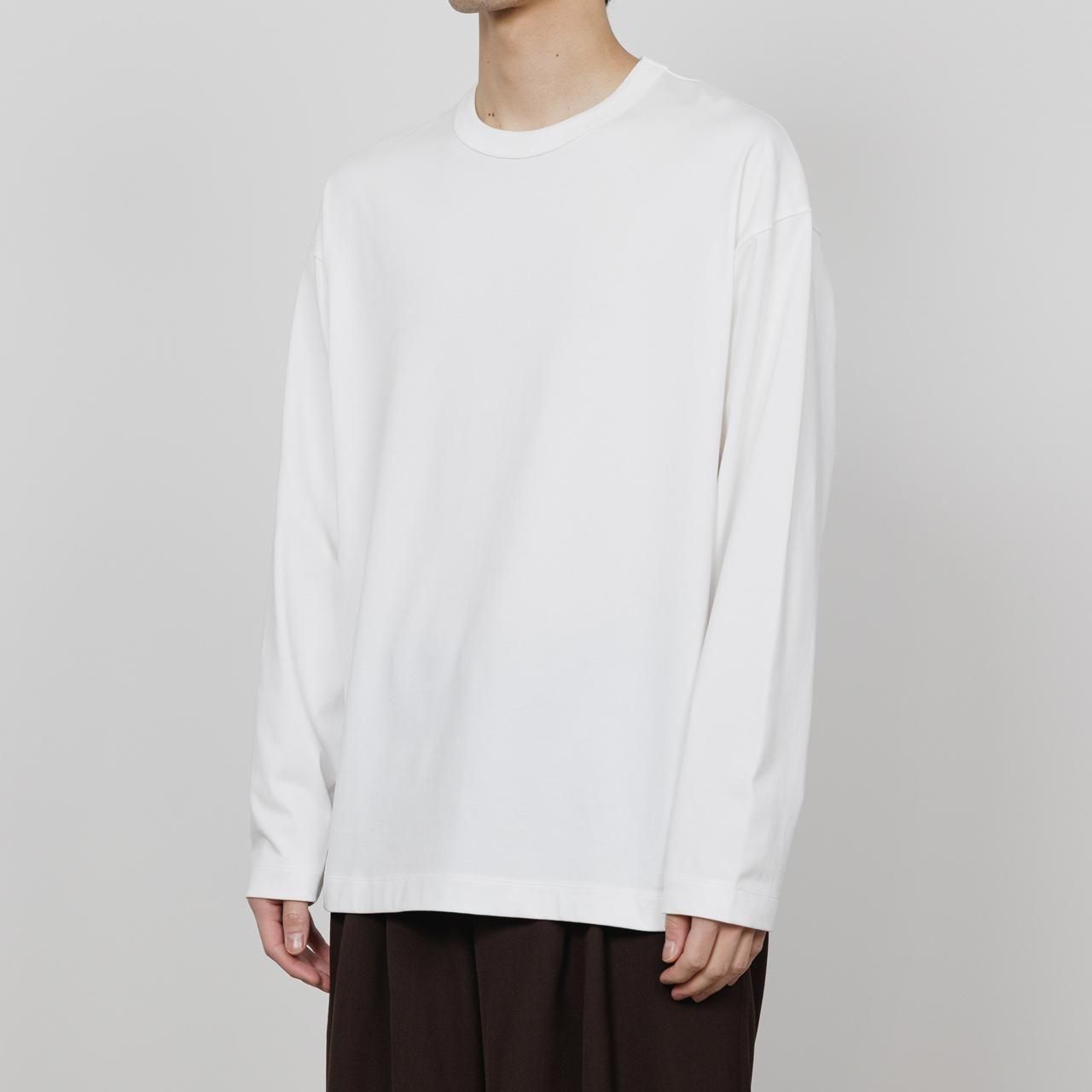 <img class='new_mark_img1' src='https://img.shop-pro.jp/img/new/icons5.gif' style='border:none;display:inline;margin:0px;padding:0px;width:auto;' />MARKAWARE (ޡ)COMFORT FIT L/S Tee WHITE -ORGANIC GIZA 60/3 SURVIVAL KNIT-