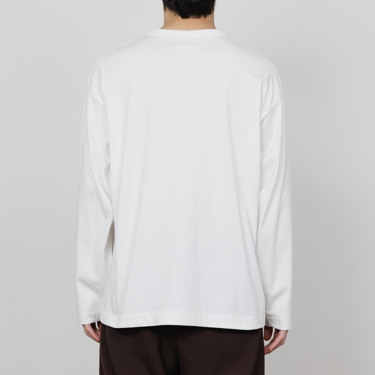 <img class='new_mark_img1' src='https://img.shop-pro.jp/img/new/icons5.gif' style='border:none;display:inline;margin:0px;padding:0px;width:auto;' />MARKAWARE (ޡ)COMFORT FIT L/S Tee WHITE -ORGANIC GIZA 60/3 SURVIVAL KNIT-