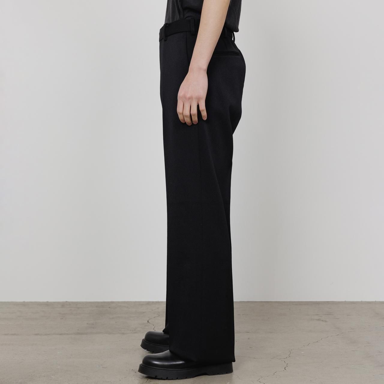 <img class='new_mark_img1' src='https://img.shop-pro.jp/img/new/icons5.gif' style='border:none;display:inline;margin:0px;padding:0px;width:auto;' />MARKAWARE (ޡ)WIDE STRAIGHT TROUSERS BLACK -POLWARTH TUXEDO CLOTH-