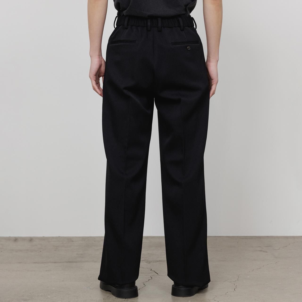 <img class='new_mark_img1' src='https://img.shop-pro.jp/img/new/icons5.gif' style='border:none;display:inline;margin:0px;padding:0px;width:auto;' />MARKAWARE (ޡ)WIDE STRAIGHT TROUSERS BLACK -POLWARTH TUXEDO CLOTH-