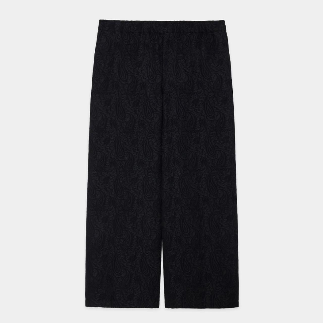 <img class='new_mark_img1' src='https://img.shop-pro.jp/img/new/icons5.gif' style='border:none;display:inline;margin:0px;padding:0px;width:auto;' />marka (ޡ)WIDE LEG EASY PANTS DARK NAVY -RECYCLED POLYESTER x RECYCLED WOOL PAISLEY JACQUARD-