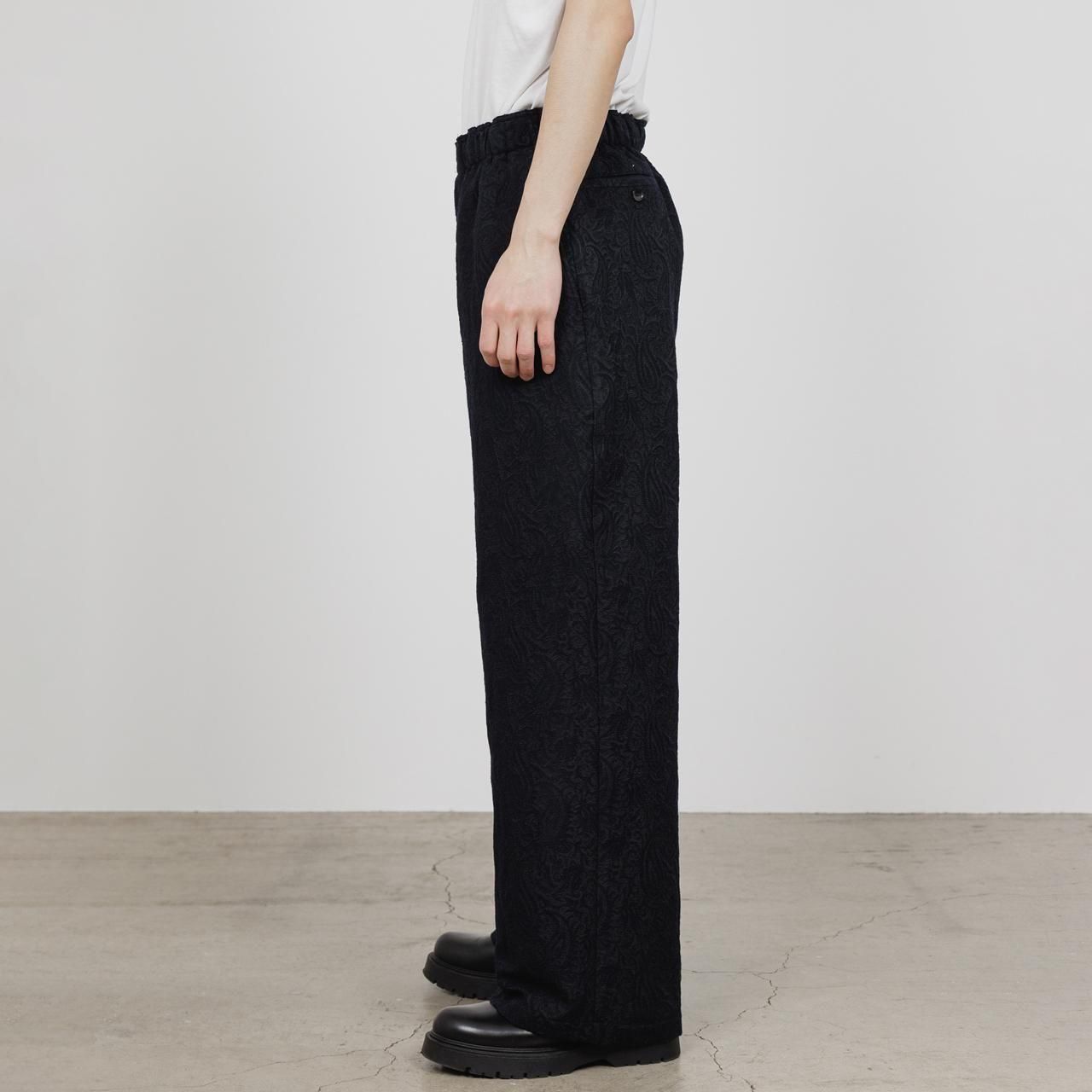 【美品】markaマーカ/STRAIGHT FIT TROUSERS/ サイズ1 MARKAWARE (マーカウェア)｜WIDE STRAIGHT TROUSERS BLACK 正規