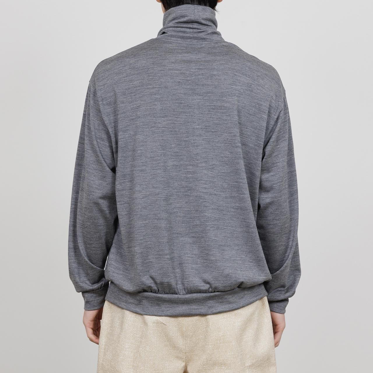 <img class='new_mark_img1' src='https://img.shop-pro.jp/img/new/icons5.gif' style='border:none;display:inline;margin:0px;padding:0px;width:auto;' />marka (ޡ)TURTLE NECK TOP GRAY -2/72 WOOL SINGLE JERSEY WASHHABLE-