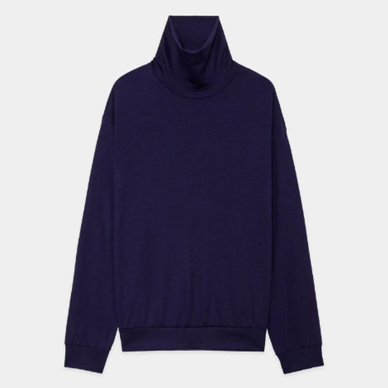 <img class='new_mark_img1' src='https://img.shop-pro.jp/img/new/icons5.gif' style='border:none;display:inline;margin:0px;padding:0px;width:auto;' />marka (ޡ)TURTLE NECK DARK PURPLE -2/72 WOOL SINGLE JERSEY WASHHABLE-