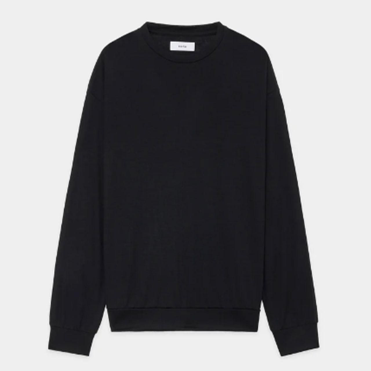 <img class='new_mark_img1' src='https://img.shop-pro.jp/img/new/icons5.gif' style='border:none;display:inline;margin:0px;padding:0px;width:auto;' />marka (ޡ)CREW NECK BLACK -2/72 WOOL SINGLE JERSEY WASHHABLE-