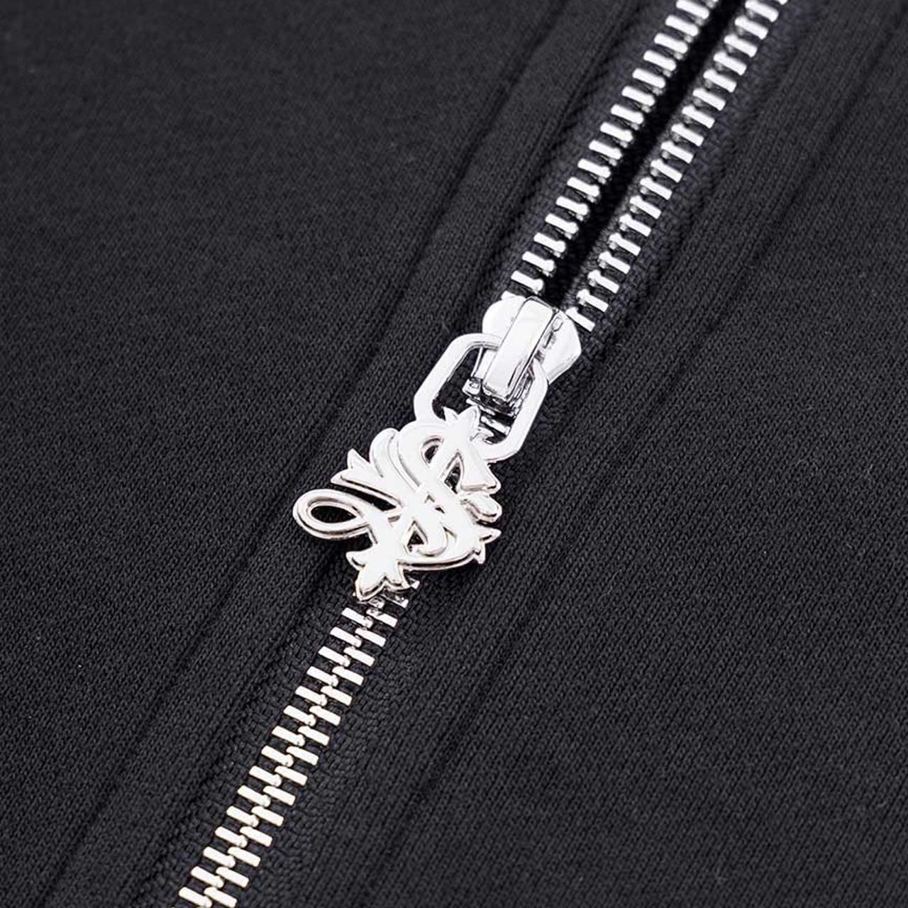 <img class='new_mark_img1' src='https://img.shop-pro.jp/img/new/icons5.gif' style='border:none;display:inline;margin:0px;padding:0px;width:auto;' />50%OFF SUPPLIER (ץ饤䡼)2-Tone Rhinestone Cross Zip Hoodie Black