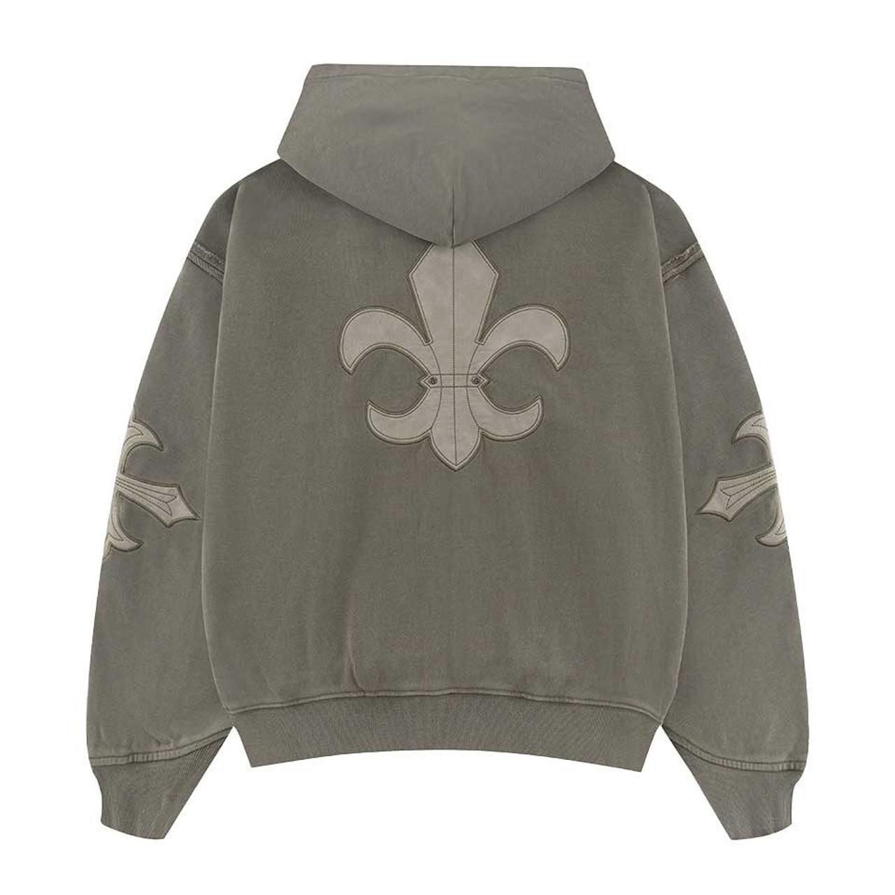 <img class='new_mark_img1' src='https://img.shop-pro.jp/img/new/icons5.gif' style='border:none;display:inline;margin:0px;padding:0px;width:auto;' />50%OFF SUPPLIER (ץ饤䡼)Fleur Leather Patch Zip Hoodie Beige