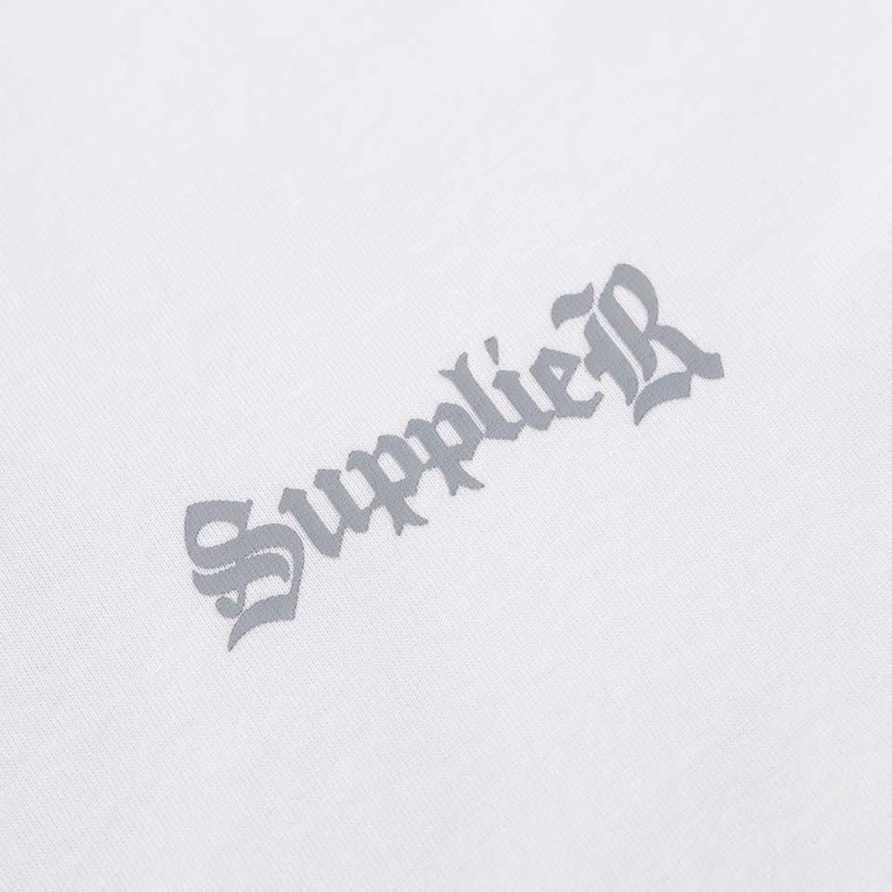 <img class='new_mark_img1' src='https://img.shop-pro.jp/img/new/icons5.gif' style='border:none;display:inline;margin:0px;padding:0px;width:auto;' />40%OFF SUPPLIER (ץ饤䡼)2-Tone Rhinestone Cross Tee White