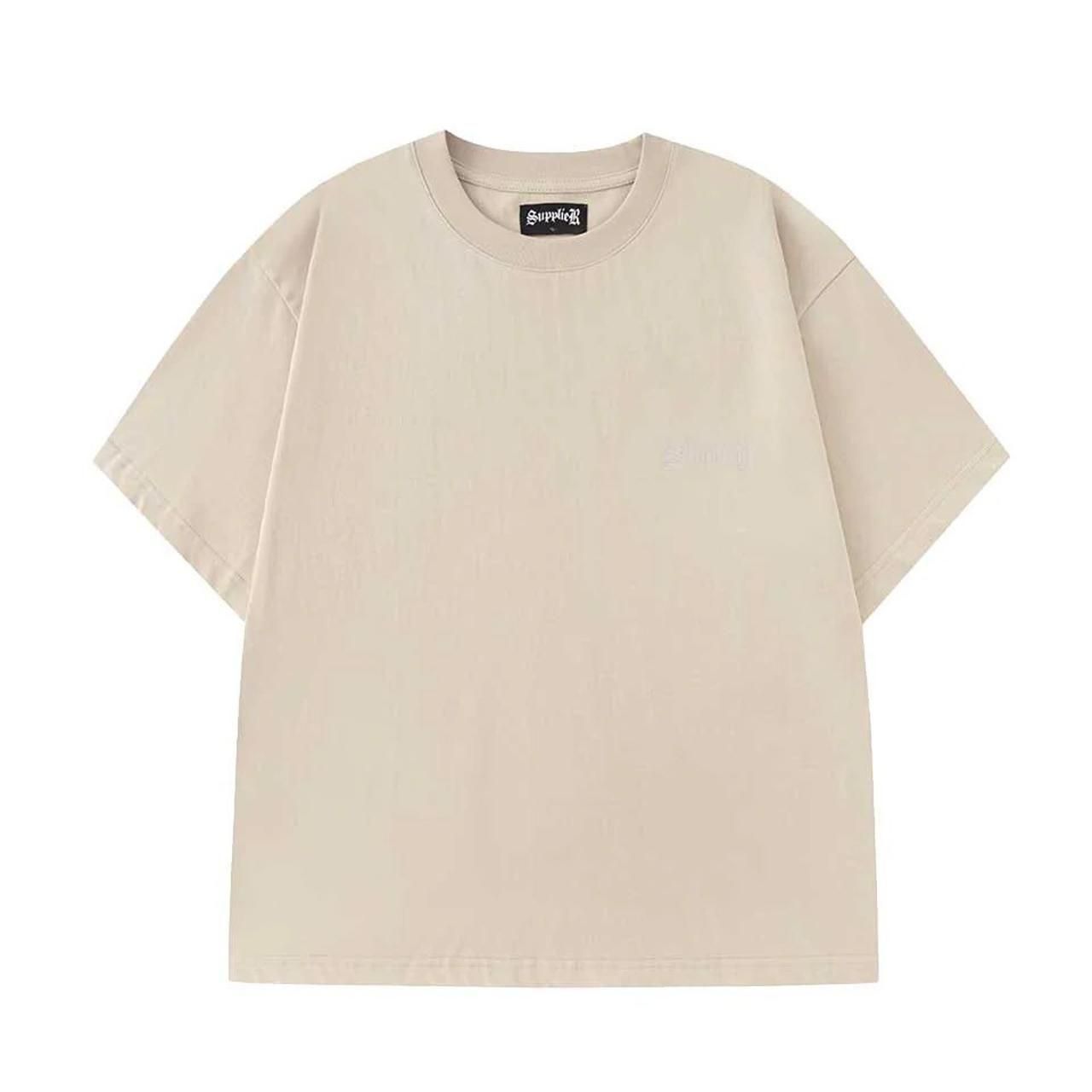 <img class='new_mark_img1' src='https://img.shop-pro.jp/img/new/icons5.gif' style='border:none;display:inline;margin:0px;padding:0px;width:auto;' />20%OFF SUPPLIER (ץ饤䡼)2-Tone Rhinestone Cross Tee Beige