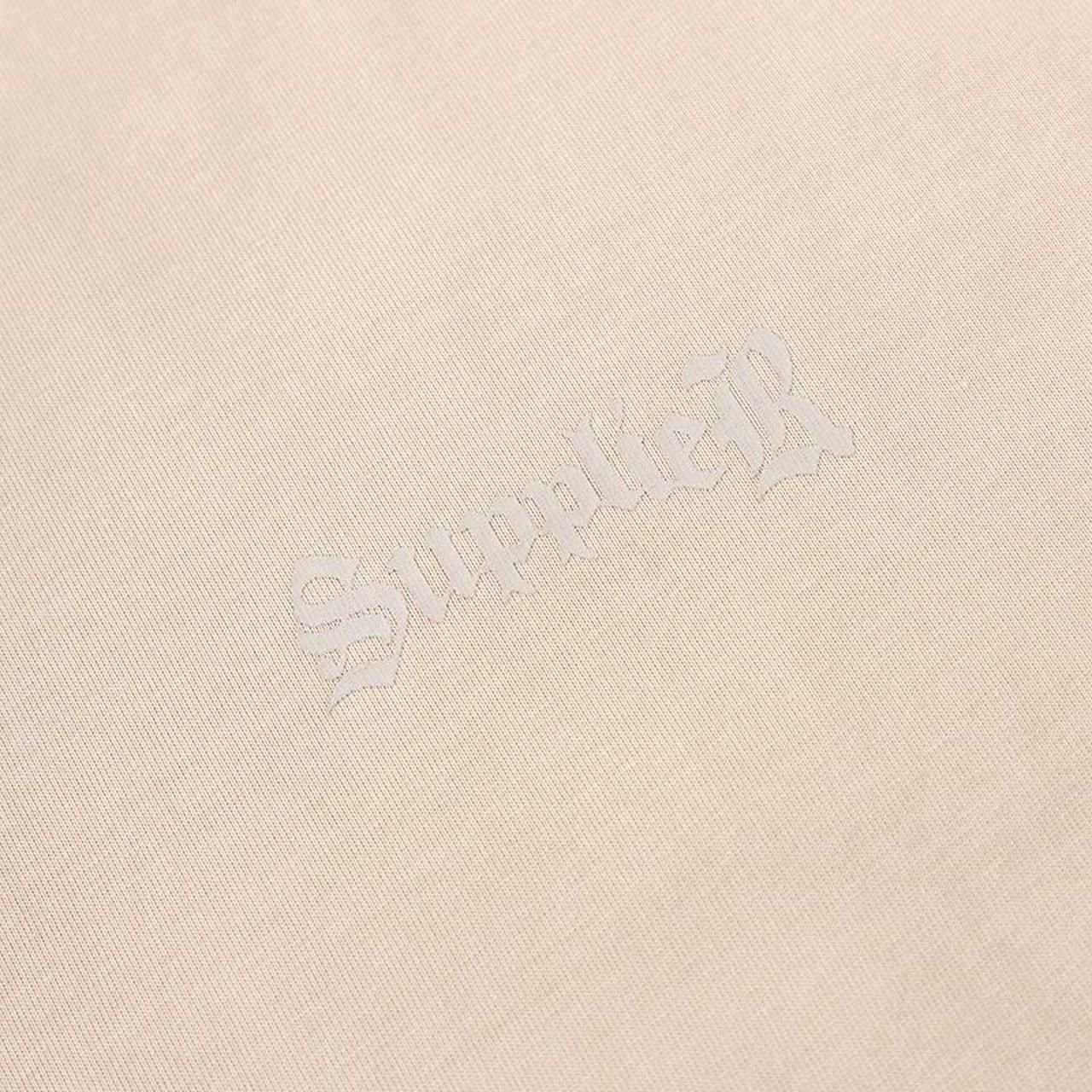 <img class='new_mark_img1' src='https://img.shop-pro.jp/img/new/icons5.gif' style='border:none;display:inline;margin:0px;padding:0px;width:auto;' />20%OFF SUPPLIER (ץ饤䡼)2-Tone Rhinestone Cross Tee Beige