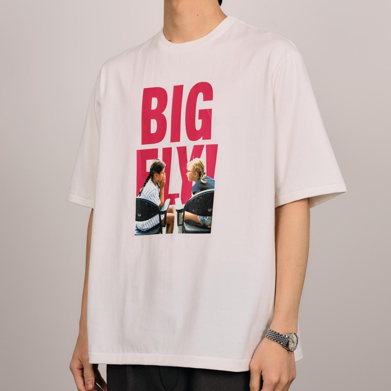 marka (ޡ)Tee S/S Yuji Takeuchi "consultation" WHITE -40/2 COTTON CIRCULAR KNIT-