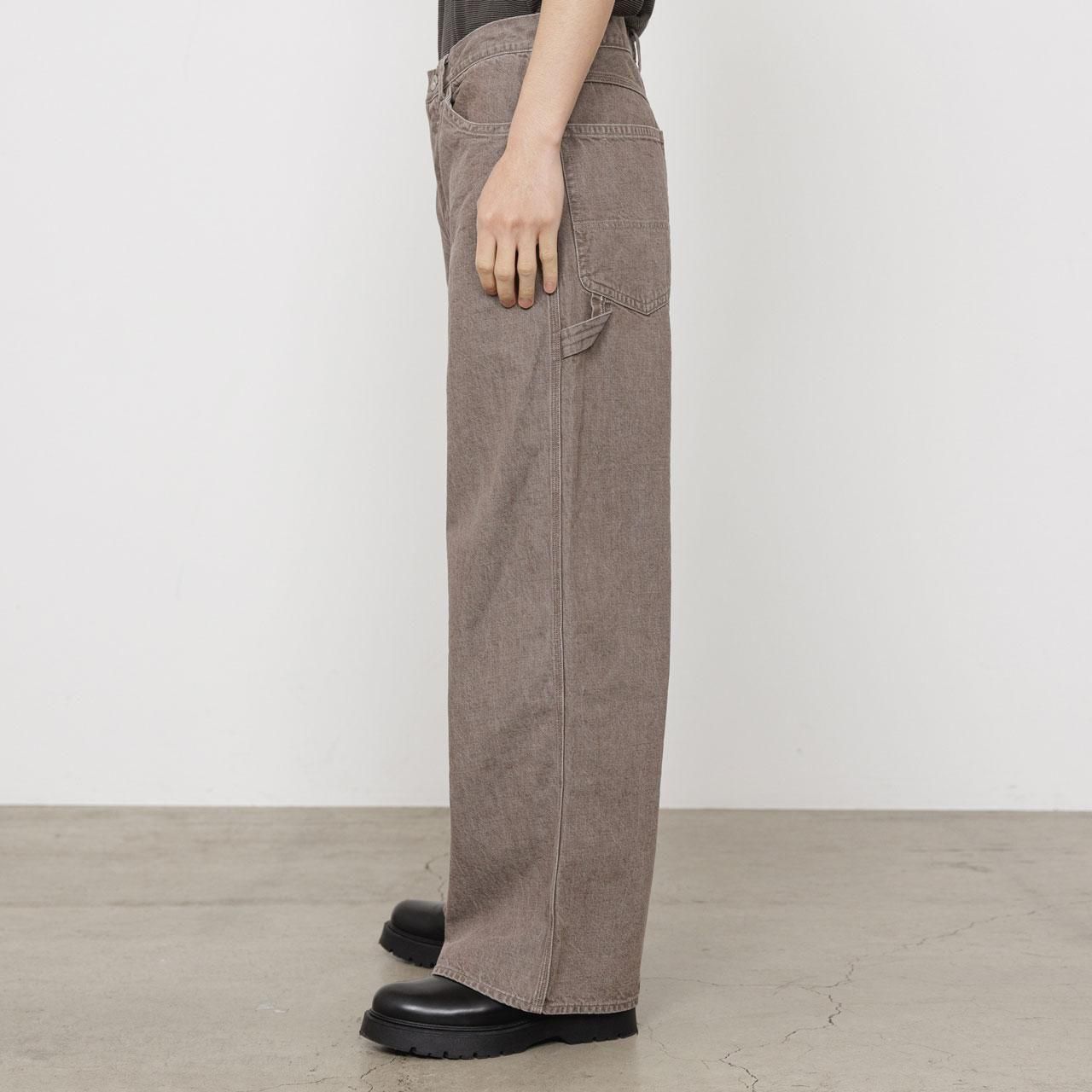 <img class='new_mark_img1' src='https://img.shop-pro.jp/img/new/icons5.gif' style='border:none;display:inline;margin:0px;padding:0px;width:auto;' />marka (マーカ)｜WIDE PAINTER PANTS BROWN -ORGANIC COTTON 10oz DENIM-