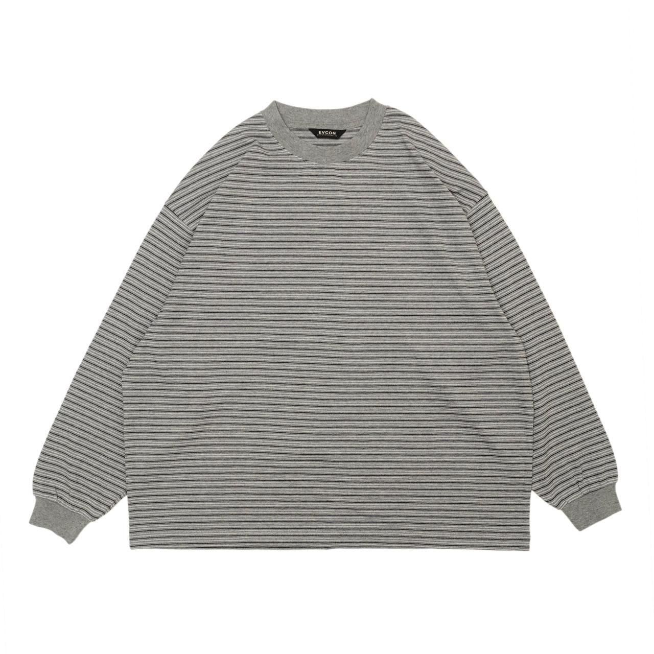 <img class='new_mark_img1' src='https://img.shop-pro.jp/img/new/icons5.gif' style='border:none;display:inline;margin:0px;padding:0px;width:auto;' />EVCON (ӥ)BORDER WIDE L/S T-SHIRT GRAY