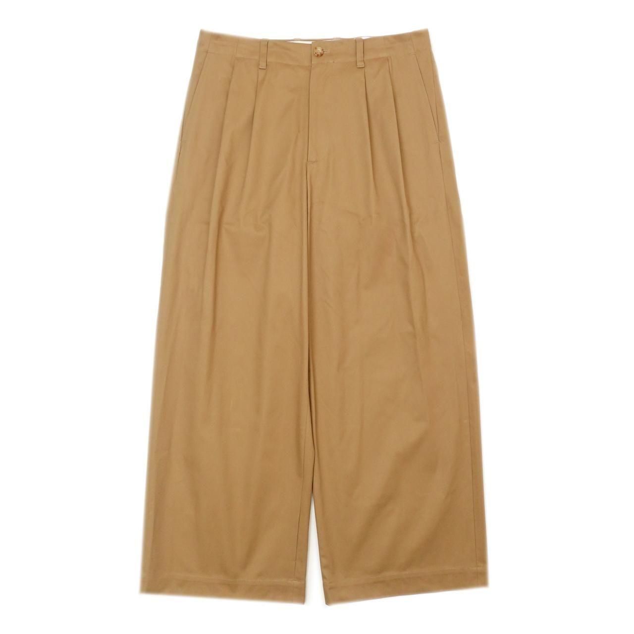 ͽ UNIVERSAL PRODUCTS (˥Сץ)2TUCK WIDE CHINO TROUSERS CAMEL