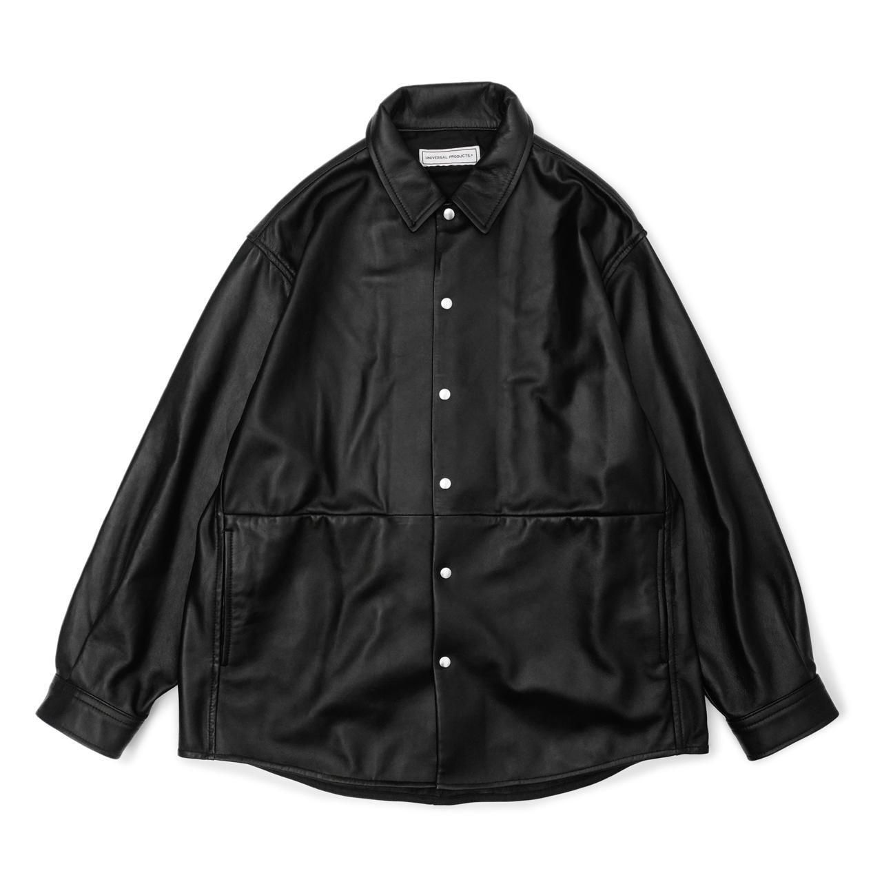 <img class='new_mark_img1' src='https://img.shop-pro.jp/img/new/icons5.gif' style='border:none;display:inline;margin:0px;padding:0px;width:auto;' />UNIVERSAL PRODUCTS (˥Сץ)LEATHER SHIRTS JACKET BLACK
