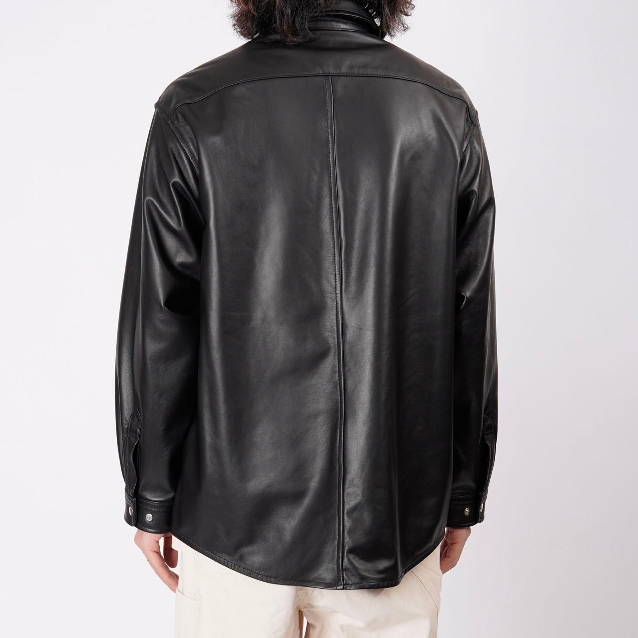 <img class='new_mark_img1' src='https://img.shop-pro.jp/img/new/icons5.gif' style='border:none;display:inline;margin:0px;padding:0px;width:auto;' />UNIVERSAL PRODUCTS (˥Сץ)LEATHER SHIRTS JACKET BLACK