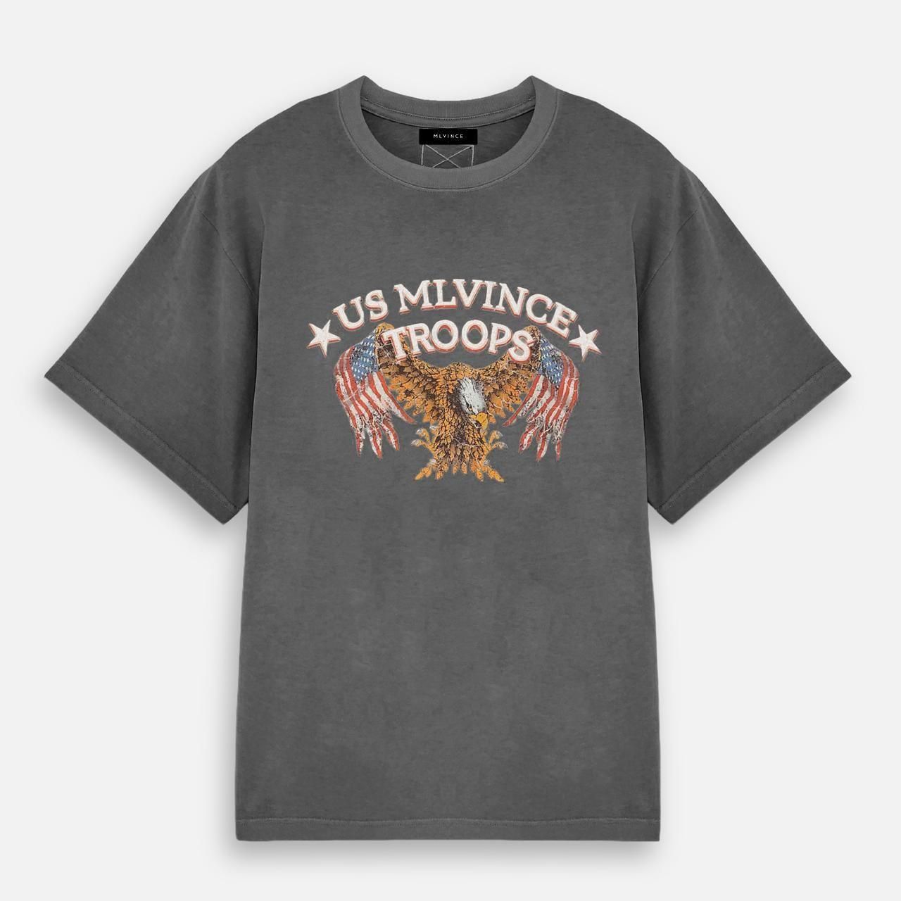 <img class='new_mark_img1' src='https://img.shop-pro.jp/img/new/icons5.gif' style='border:none;display:inline;margin:0px;padding:0px;width:auto;' />MLVINCE () | TROOPS S/S TEE WASHED BLACK