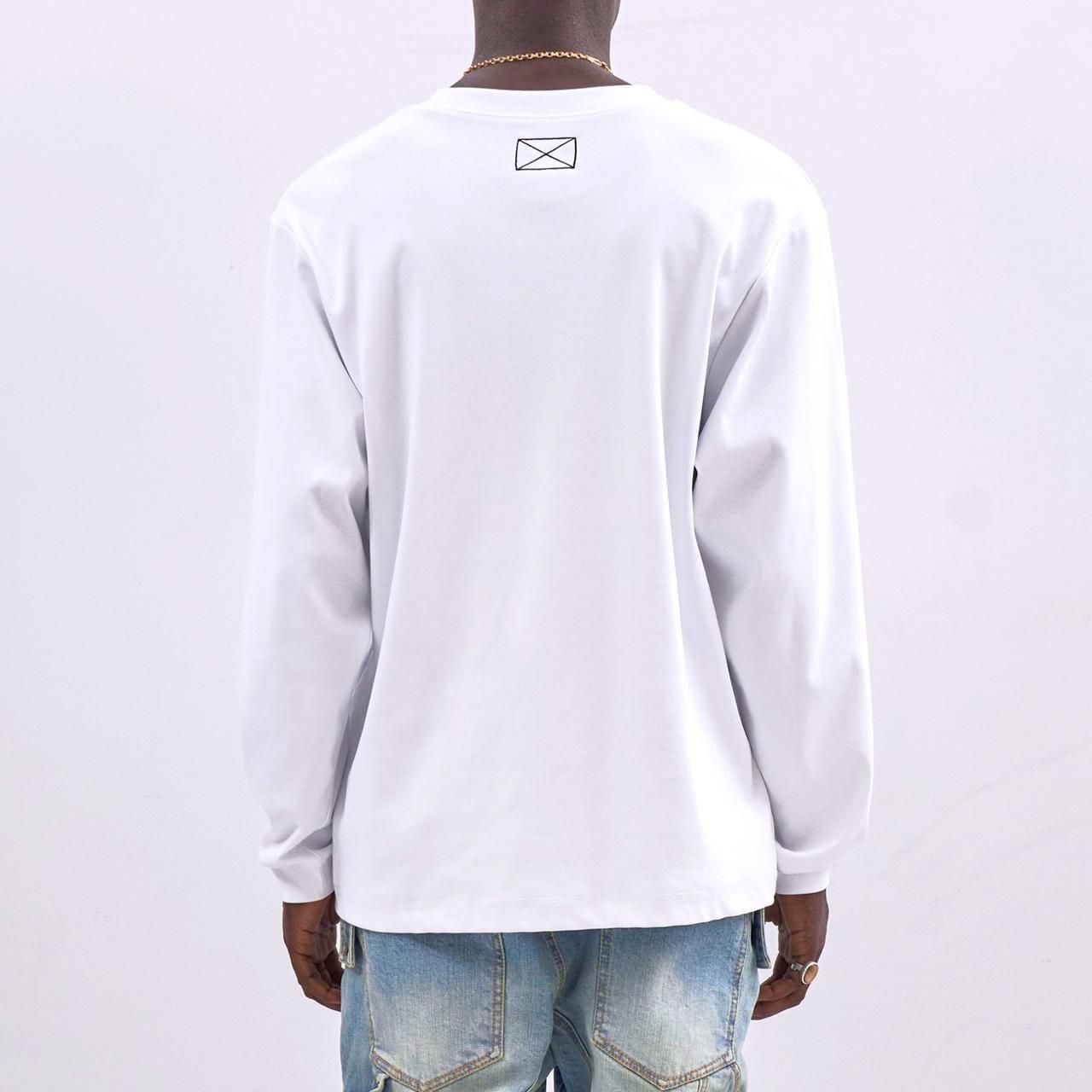 <img class='new_mark_img1' src='https://img.shop-pro.jp/img/new/icons5.gif' style='border:none;display:inline;margin:0px;padding:0px;width:auto;' />MLVINCE () | CLASSIC LOGO L/S TEE WHITE