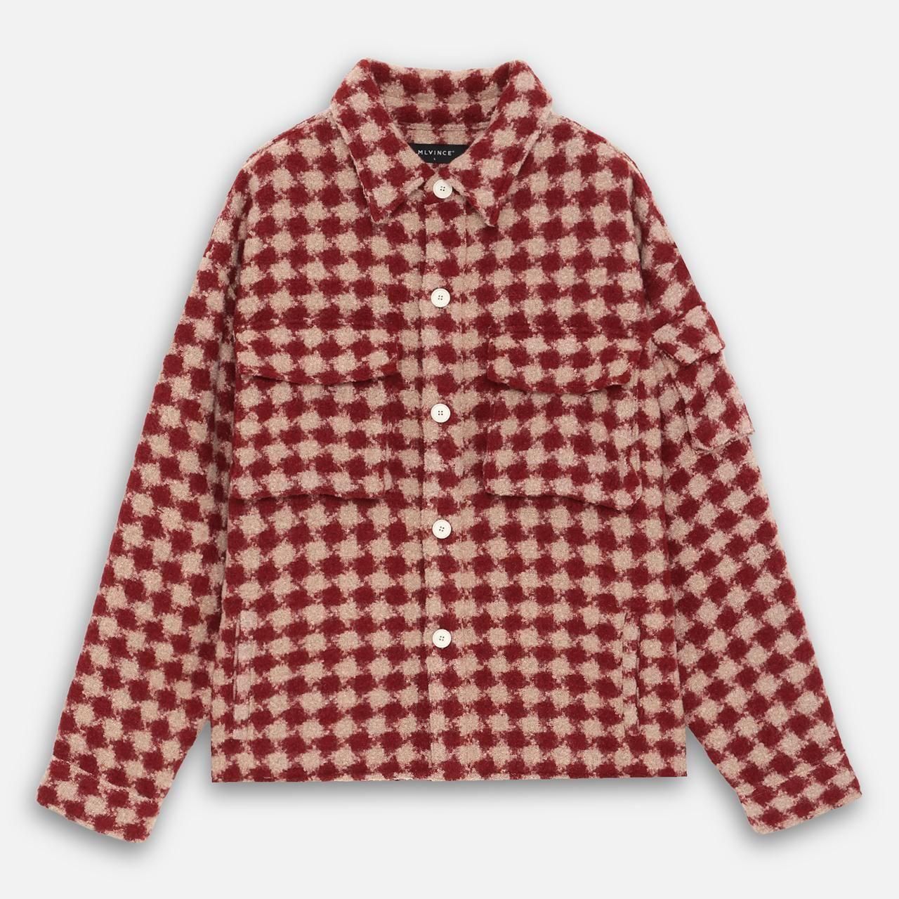 <img class='new_mark_img1' src='https://img.shop-pro.jp/img/new/icons5.gif' style='border:none;display:inline;margin:0px;padding:0px;width:auto;' />MLVINCE () |  MILITARY CHECK JACKET RED
