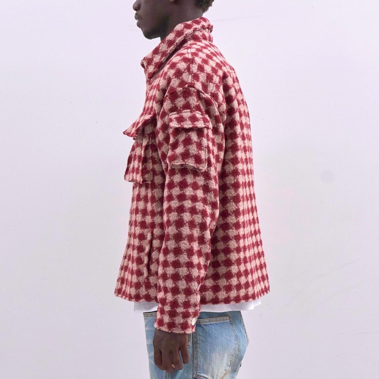 <img class='new_mark_img1' src='https://img.shop-pro.jp/img/new/icons5.gif' style='border:none;display:inline;margin:0px;padding:0px;width:auto;' />MLVINCE () |  MILITARY CHECK JACKET RED