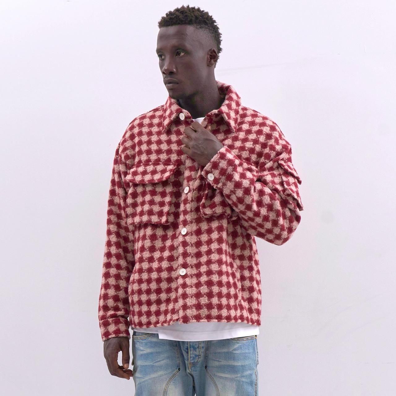 <img class='new_mark_img1' src='https://img.shop-pro.jp/img/new/icons5.gif' style='border:none;display:inline;margin:0px;padding:0px;width:auto;' />MLVINCE () |  MILITARY CHECK JACKET RED