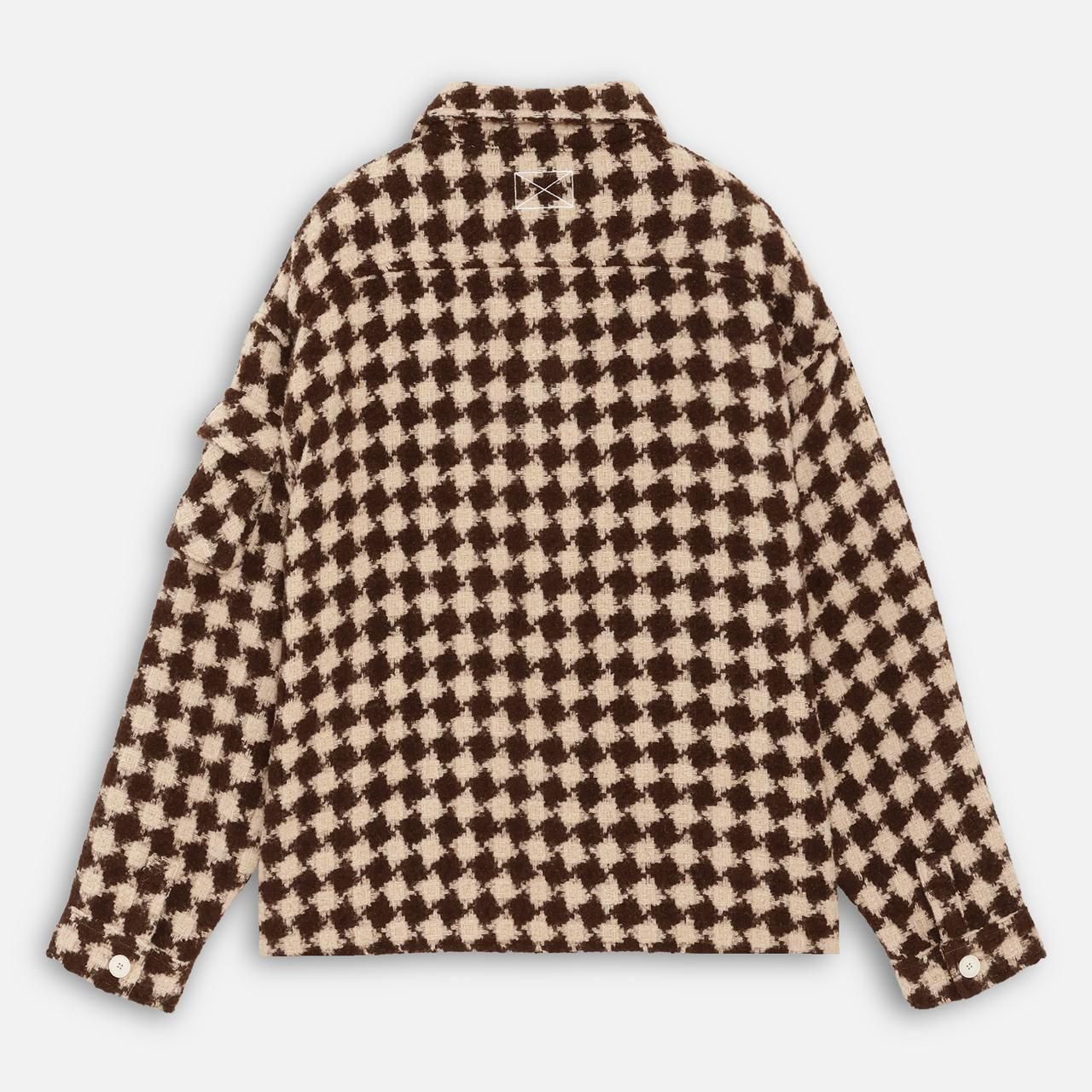<img class='new_mark_img1' src='https://img.shop-pro.jp/img/new/icons5.gif' style='border:none;display:inline;margin:0px;padding:0px;width:auto;' />MLVINCE () |  MILITARY CHECK JACKET BROWN