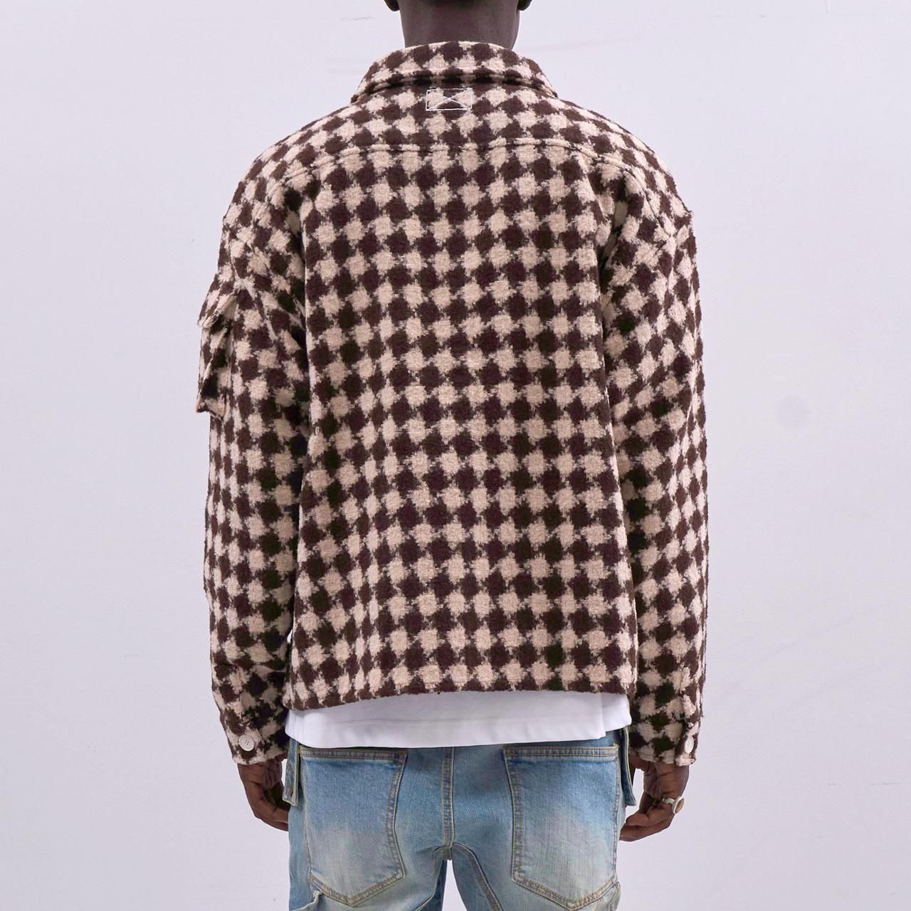 <img class='new_mark_img1' src='https://img.shop-pro.jp/img/new/icons5.gif' style='border:none;display:inline;margin:0px;padding:0px;width:auto;' />MLVINCE () |  MILITARY CHECK JACKET BROWN