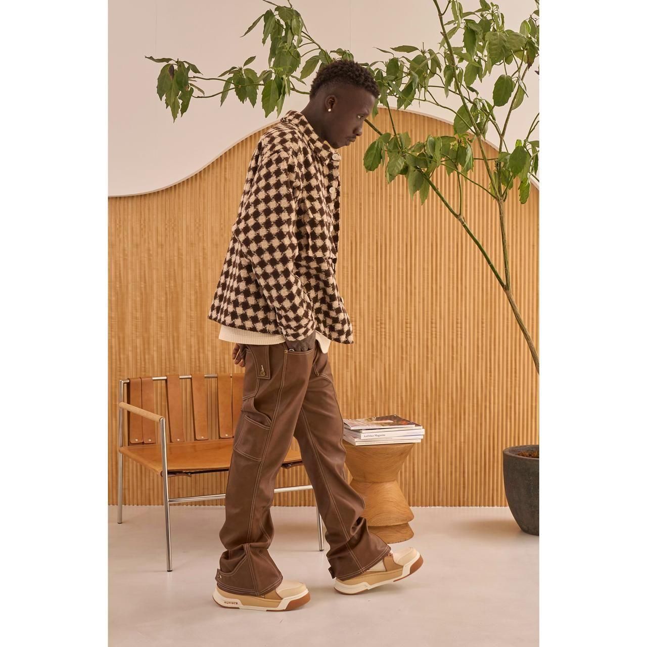 <img class='new_mark_img1' src='https://img.shop-pro.jp/img/new/icons5.gif' style='border:none;display:inline;margin:0px;padding:0px;width:auto;' />MLVINCE () |  MILITARY CHECK JACKET BROWN