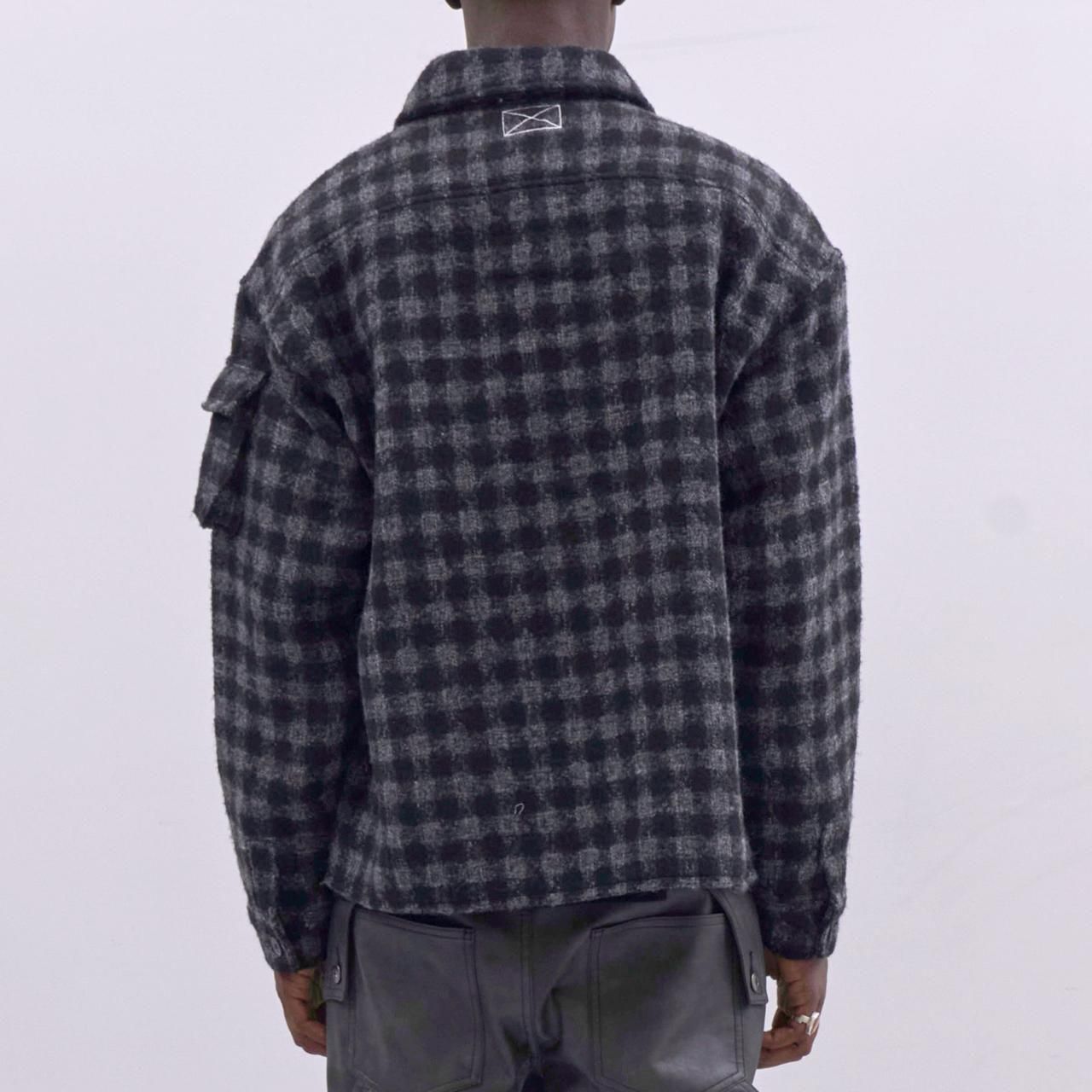 <img class='new_mark_img1' src='https://img.shop-pro.jp/img/new/icons5.gif' style='border:none;display:inline;margin:0px;padding:0px;width:auto;' />MLVINCE () |  MILITARY CHECK JACKET BLACK