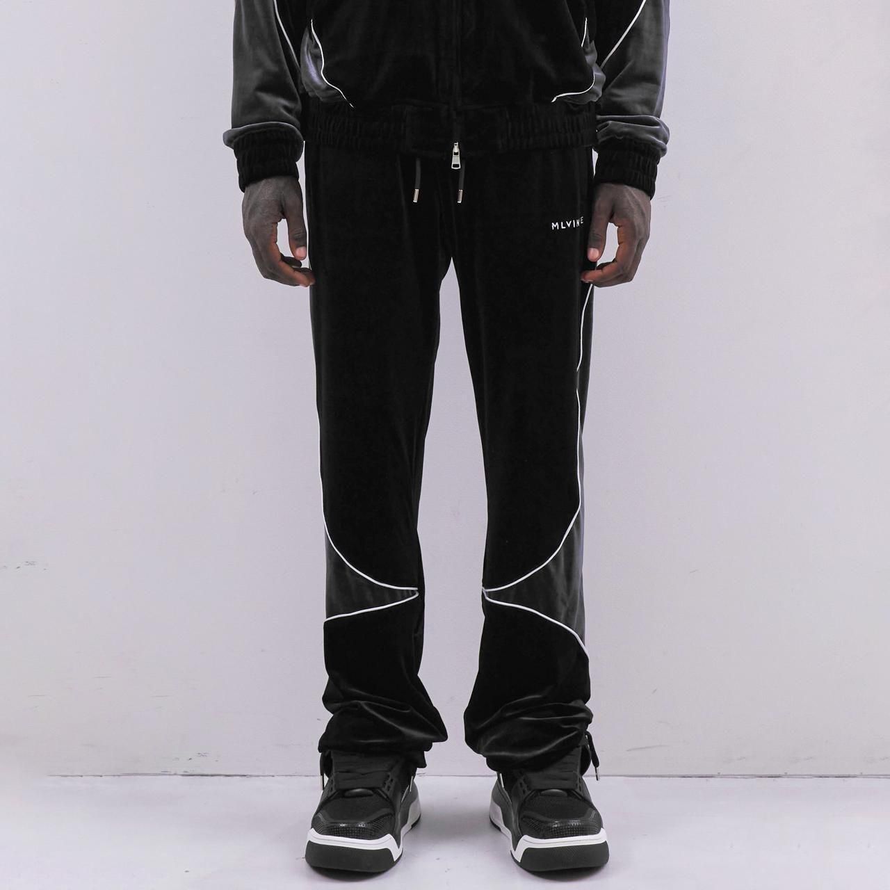 <img class='new_mark_img1' src='https://img.shop-pro.jp/img/new/icons5.gif' style='border:none;display:inline;margin:0px;padding:0px;width:auto;' />MLVINCE () |  VELOR TRACK PANTS BLACK