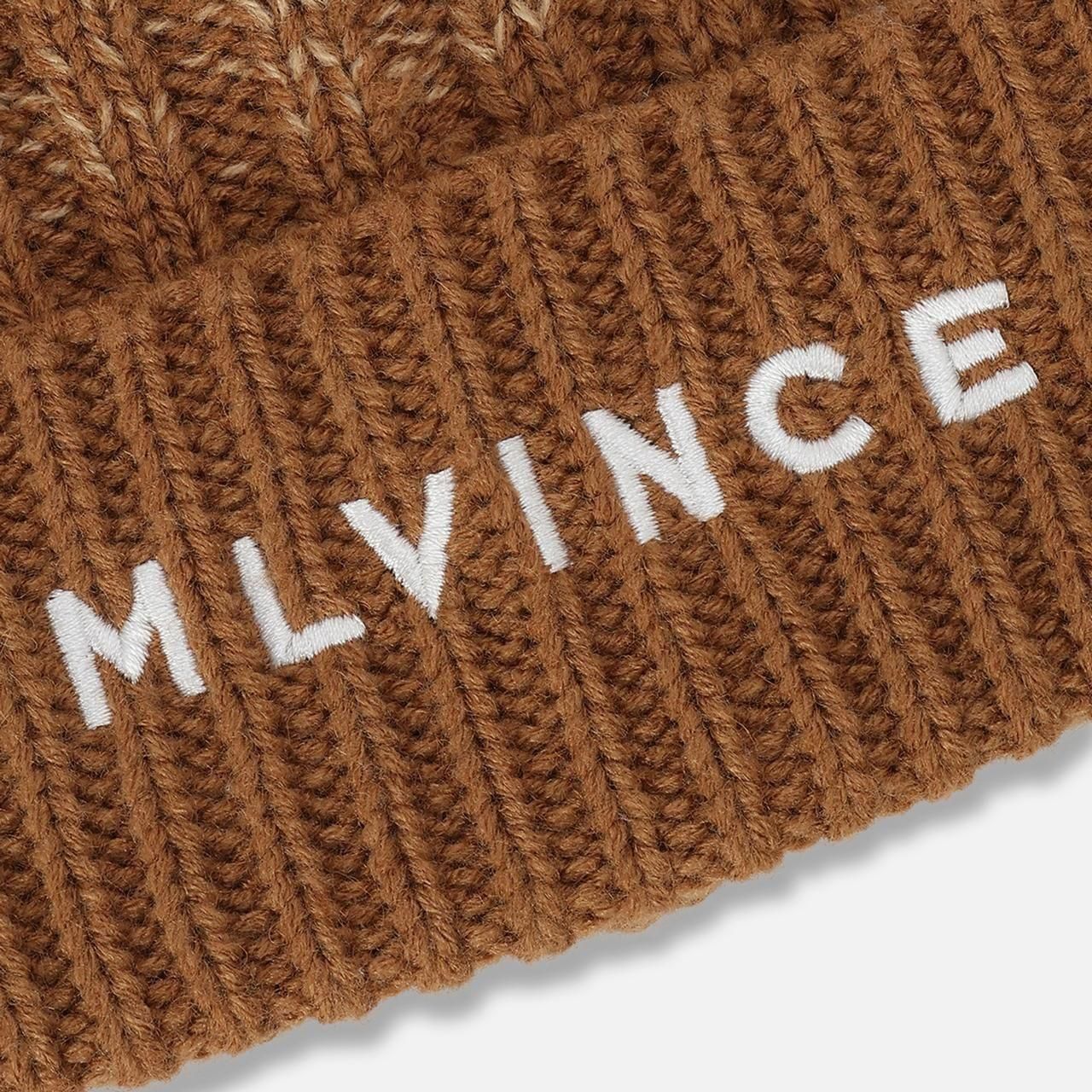 MLVINCE(メルヴィンス)｜CLASSIC LOGO RIBBED BEANIE BROWN 正規取扱店