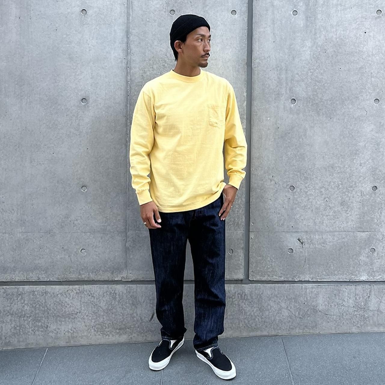 <img class='new_mark_img1' src='https://img.shop-pro.jp/img/new/icons5.gif' style='border:none;display:inline;margin:0px;padding:0px;width:auto;' />STANDARD CALIFORNIA ( ե˥)SD Heavyweight Pocket LS Tee Vintage Wash Yellow