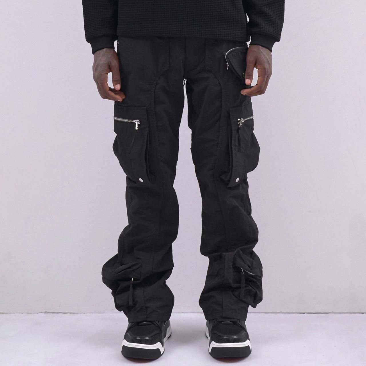<img class='new_mark_img1' src='https://img.shop-pro.jp/img/new/icons5.gif' style='border:none;display:inline;margin:0px;padding:0px;width:auto;' />MLVINCE () |  NYLON HOLSTER CARGO PANTS BLACK