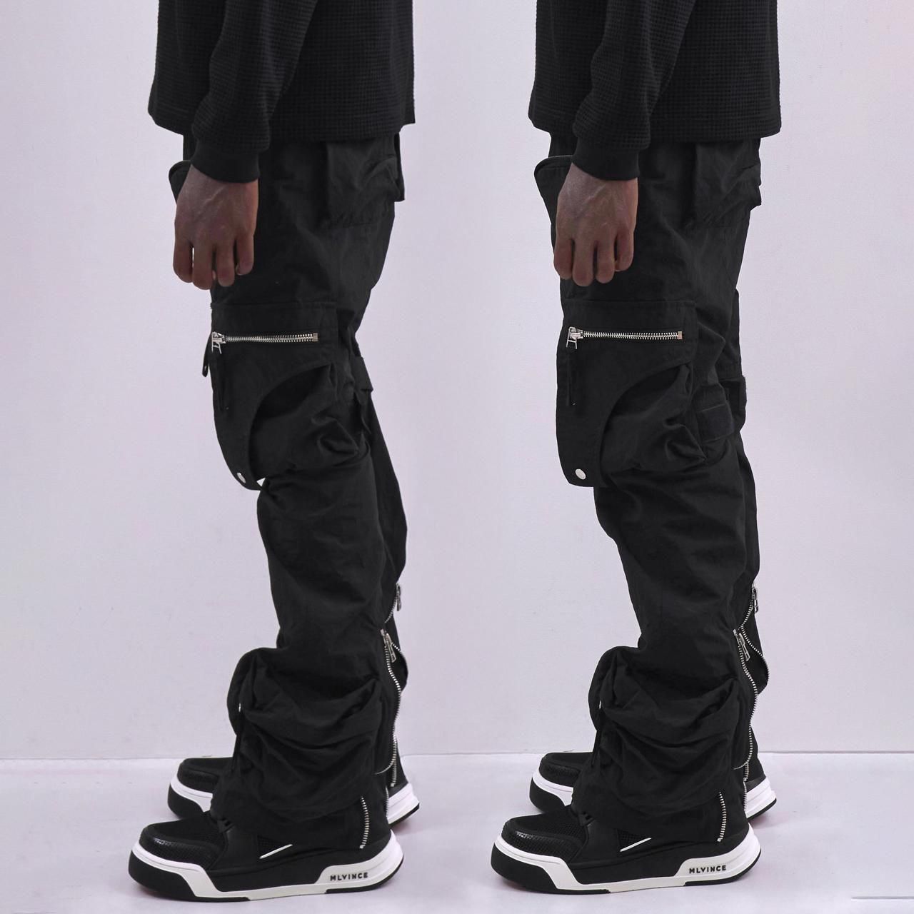 <img class='new_mark_img1' src='https://img.shop-pro.jp/img/new/icons5.gif' style='border:none;display:inline;margin:0px;padding:0px;width:auto;' />MLVINCE () |  NYLON HOLSTER CARGO PANTS BLACK