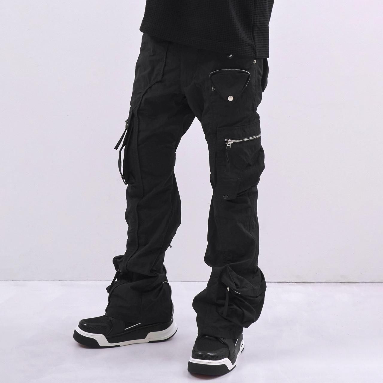 <img class='new_mark_img1' src='https://img.shop-pro.jp/img/new/icons5.gif' style='border:none;display:inline;margin:0px;padding:0px;width:auto;' />MLVINCE () |  NYLON HOLSTER CARGO PANTS BLACK