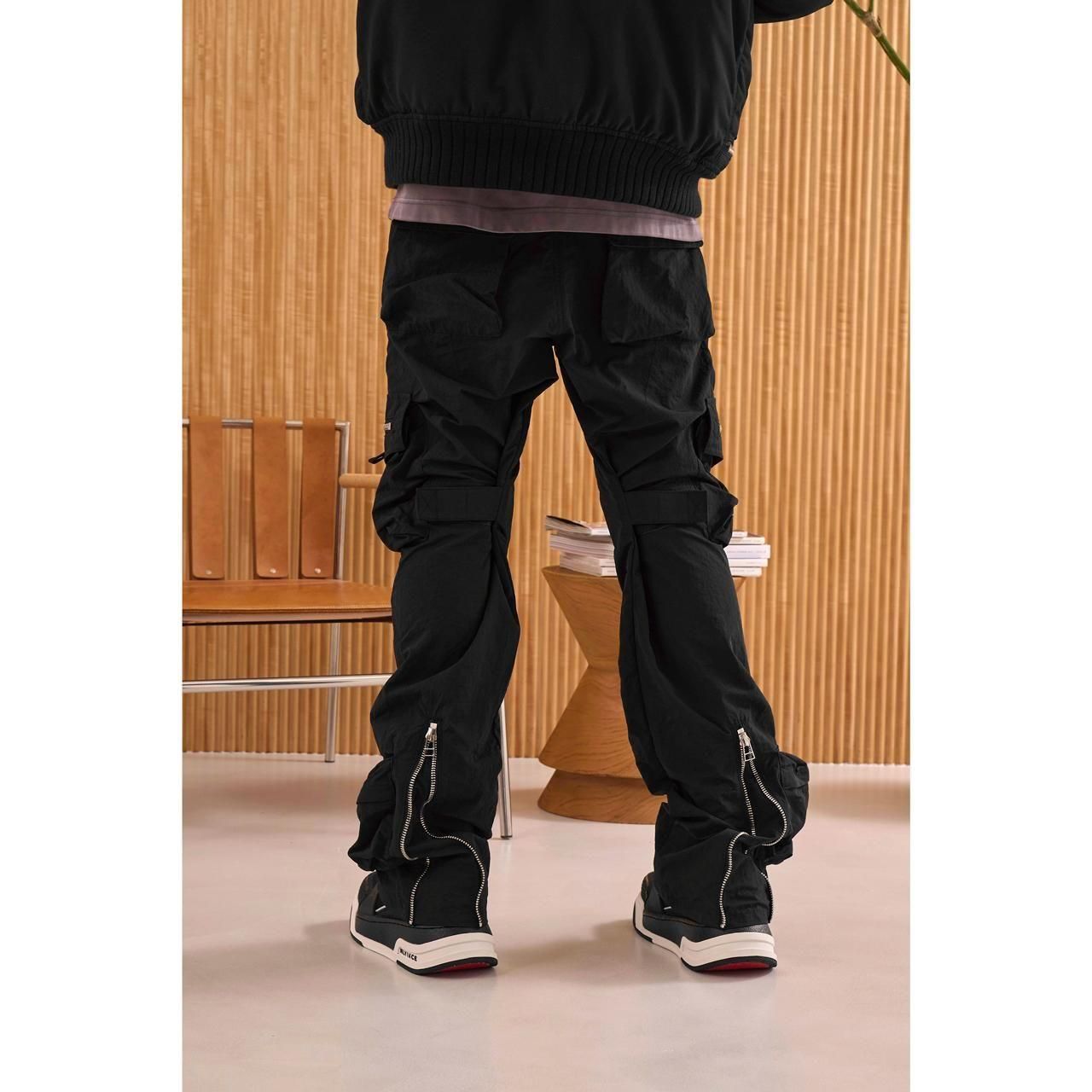 <img class='new_mark_img1' src='https://img.shop-pro.jp/img/new/icons5.gif' style='border:none;display:inline;margin:0px;padding:0px;width:auto;' />MLVINCE () |  NYLON HOLSTER CARGO PANTS BLACK