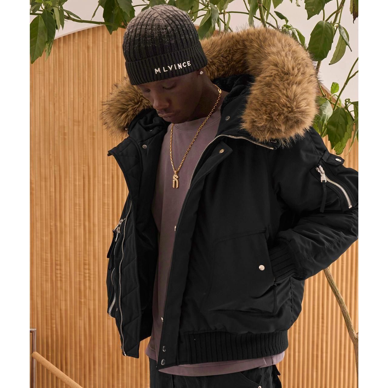 <img class='new_mark_img1' src='https://img.shop-pro.jp/img/new/icons5.gif' style='border:none;display:inline;margin:0px;padding:0px;width:auto;' />MLVINCE () |  N-2B JACKET BLACK