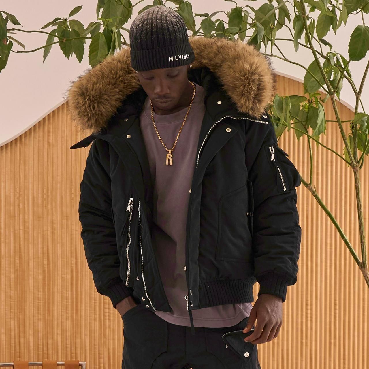 <img class='new_mark_img1' src='https://img.shop-pro.jp/img/new/icons5.gif' style='border:none;display:inline;margin:0px;padding:0px;width:auto;' />MLVINCE () |  N-2B JACKET BLACK