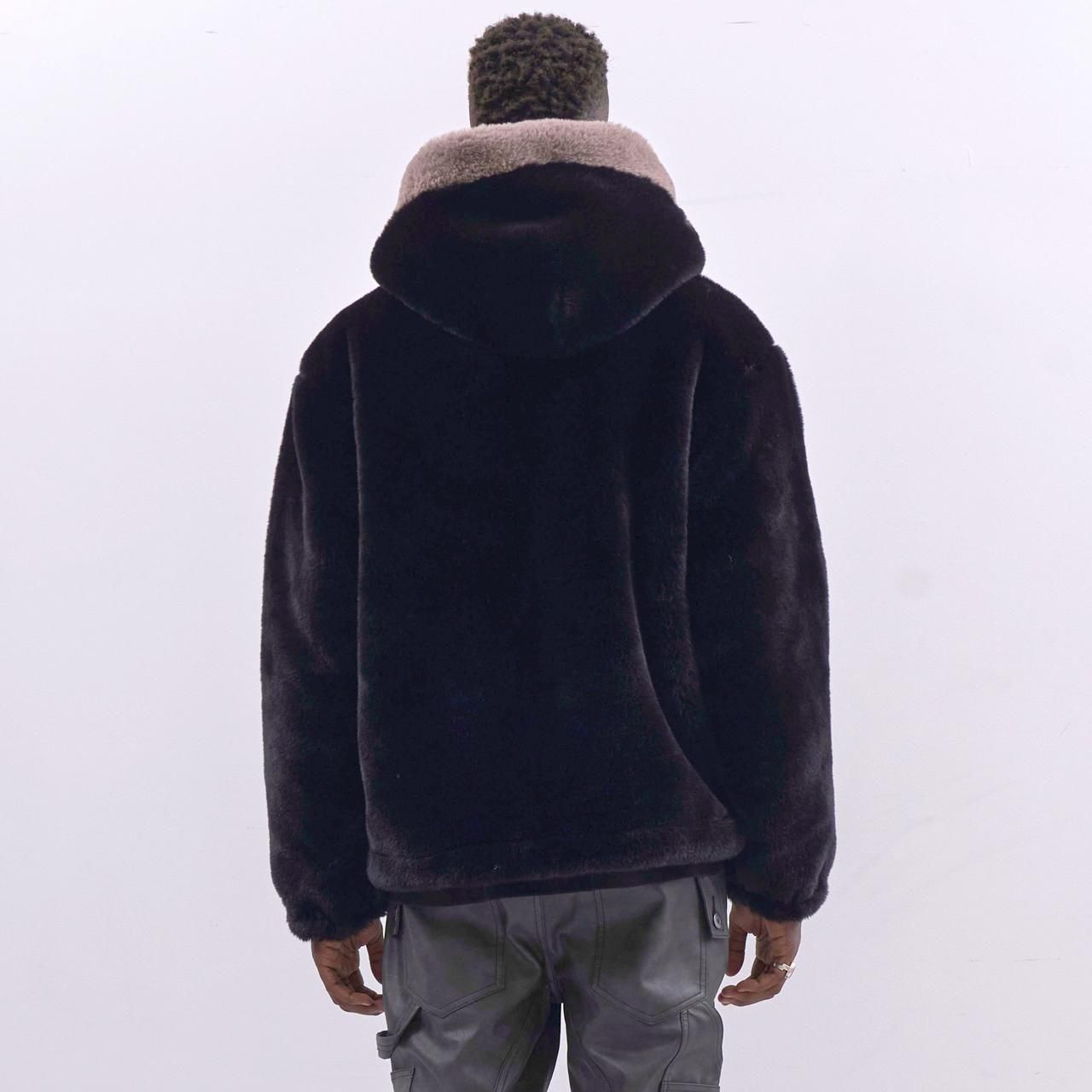 <img class='new_mark_img1' src='https://img.shop-pro.jp/img/new/icons5.gif' style='border:none;display:inline;margin:0px;padding:0px;width:auto;' />MLVINCE () |  FAUX FUR JACKET BLACK