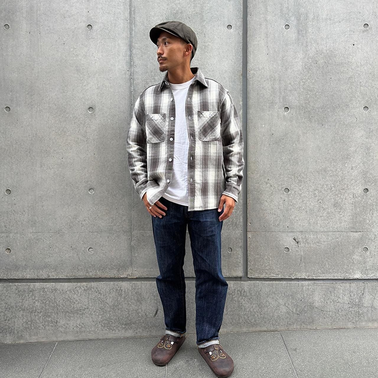<img class='new_mark_img1' src='https://img.shop-pro.jp/img/new/icons5.gif' style='border:none;display:inline;margin:0px;padding:0px;width:auto;' />STANDARD CALIFORNIA ( ե˥)SD Heavy Flannel Check Shirt Charcoal