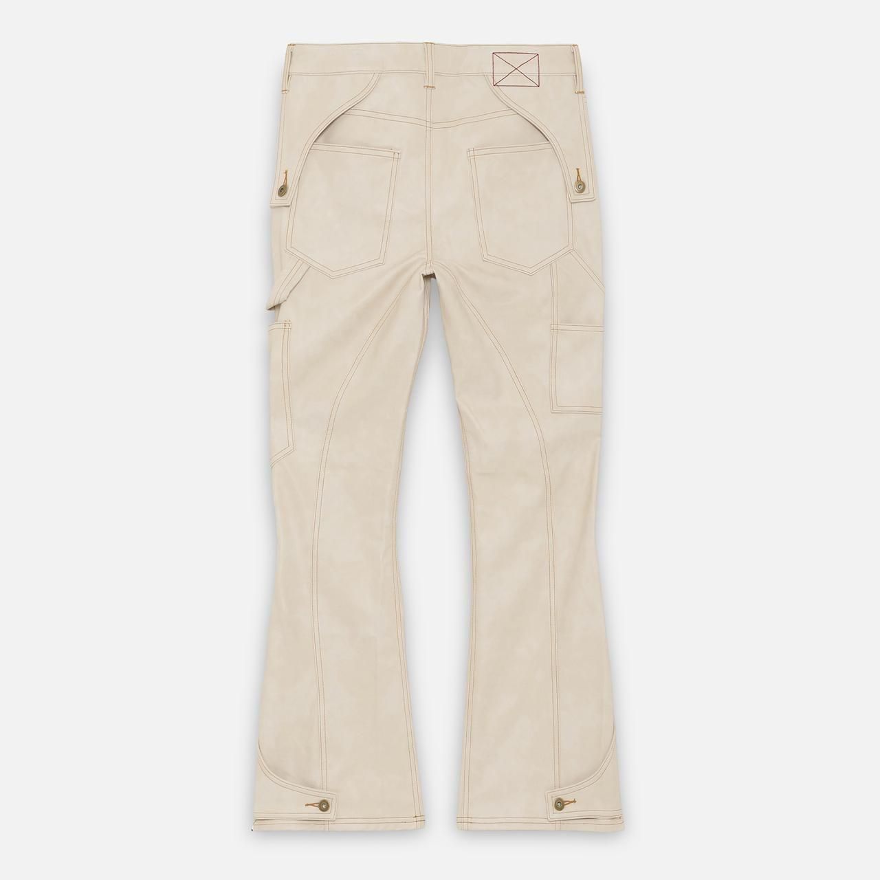 <img class='new_mark_img1' src='https://img.shop-pro.jp/img/new/icons5.gif' style='border:none;display:inline;margin:0px;padding:0px;width:auto;' />MLVINCE () |  FAUX LEATHER HOLSTER PANTS CREAM